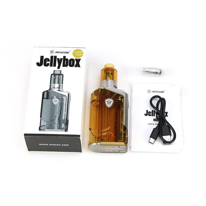 Наборы Mod коробки Rincoe Jellybox 228w удваивают 18650 танк ома батарей 4.8ml под