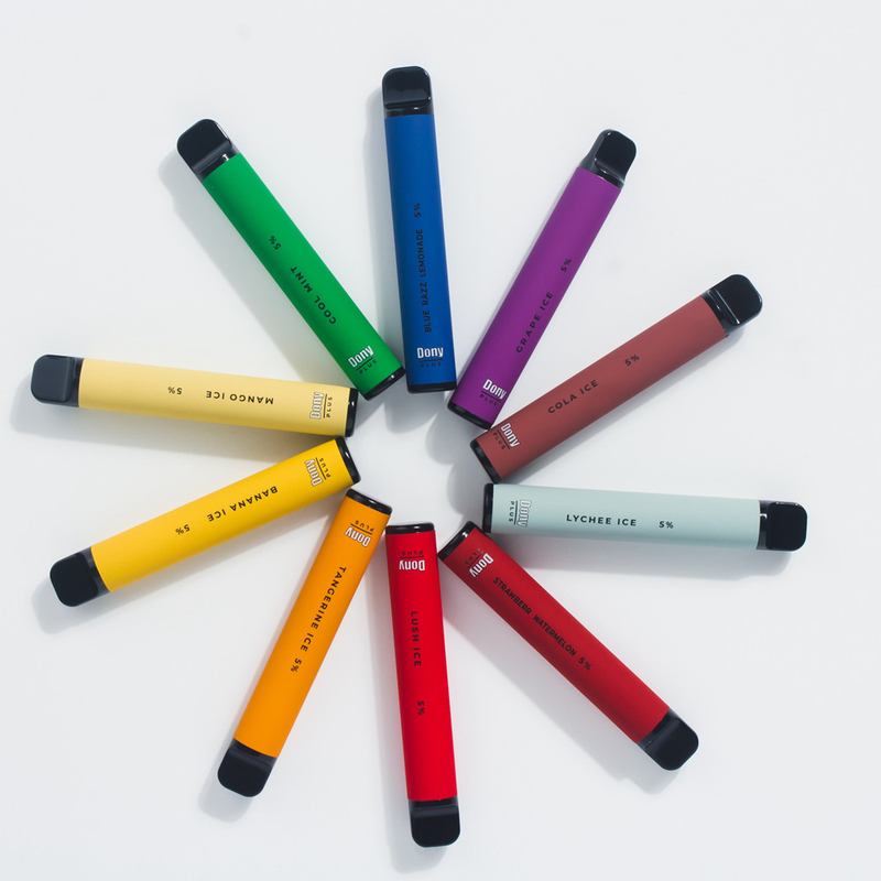 Dony ECO плюс вкусы батареи 15 сигарет 550mAh пара 800puffs 3.2ml устранимые изготовленные на заказ