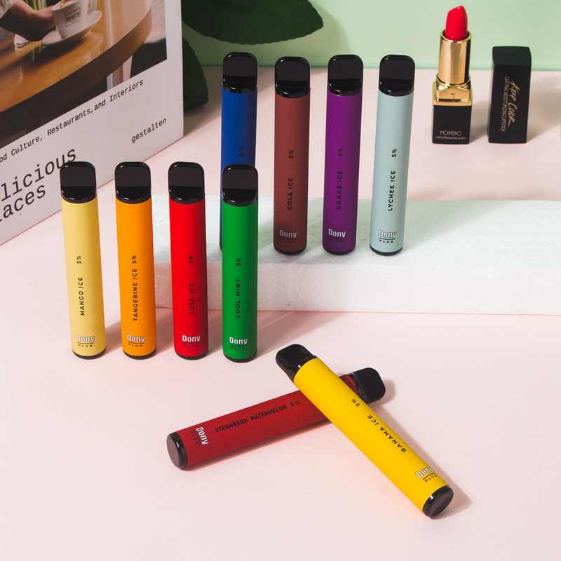 Dony ECO плюс вкусы батареи 15 сигарет 550mAh пара 800puffs 3.2ml устранимые изготовленные на заказ