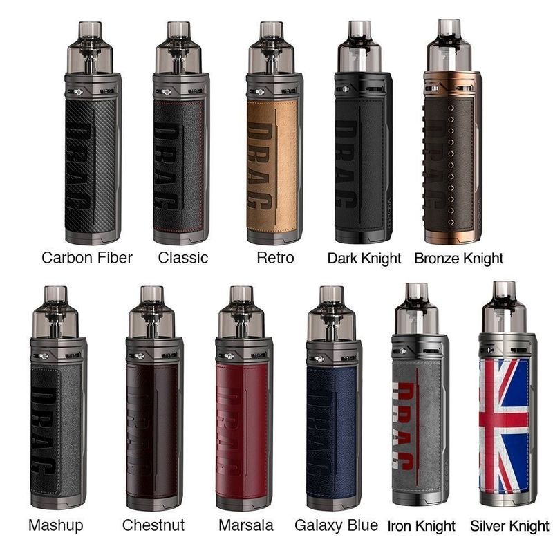 Voopoo волочит x 18650 наборов стартера сигареты Mod e 4.5ml Vinci свертывают спиралью одиночную 18650 батарею 80w