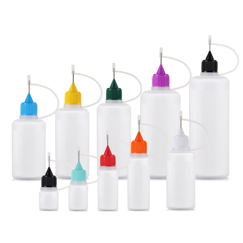 Нагие бутылки бутылки 3ml 5ml 10ml 30ml 50ml 60ml 100ml 120ml пустые Vape подсказки иглы Eliquid