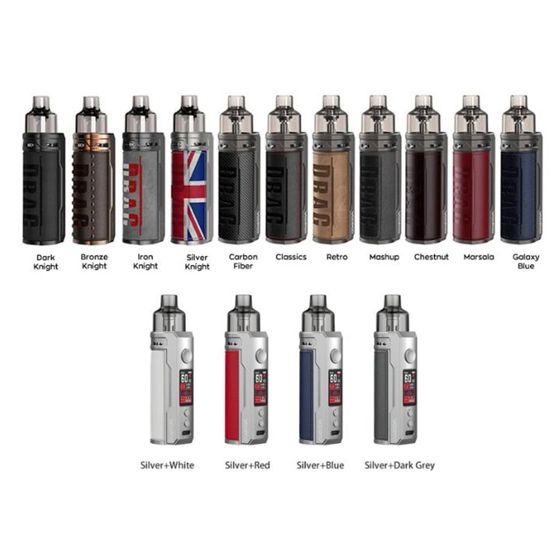 Наборы Voopoo Mod коробки сплава +PCTG цинка волочат x 18650 ручка 4.5ml 80w e жидкостная Vape