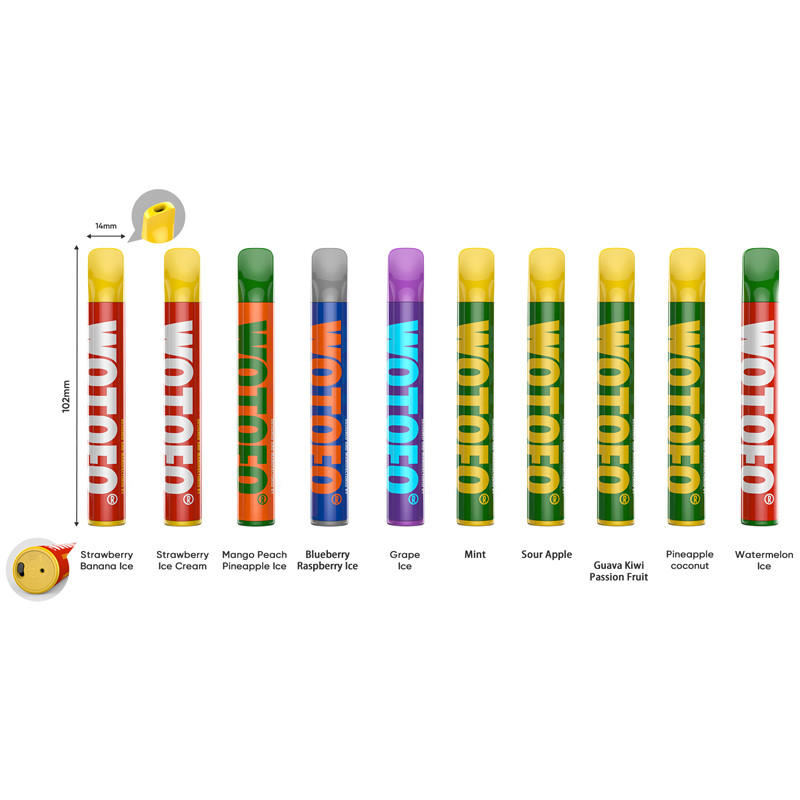 Устранимый стручок Vapes Wotofo Mini+ 800 сопит ручка вапоризатора батареи 2.8ml 500mah электронная