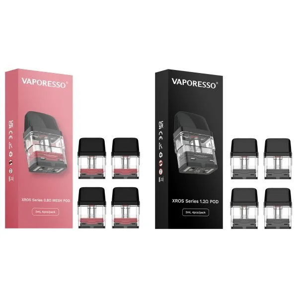 Набор стручка серии Xros стандартной TPD патрона Vaporesso Xros версии стручков 2ml 4pcs совместимый