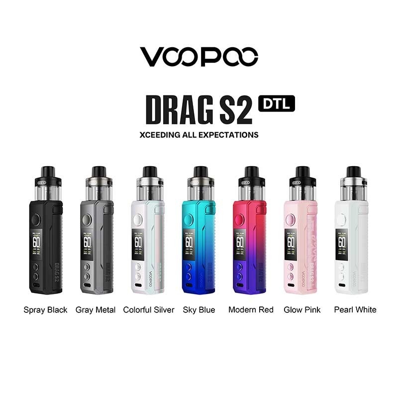 Voopoo Drag s2 Pod Mod Kit 60w с PnP X Cartridge DTL / MTL 2500mAh 5ml