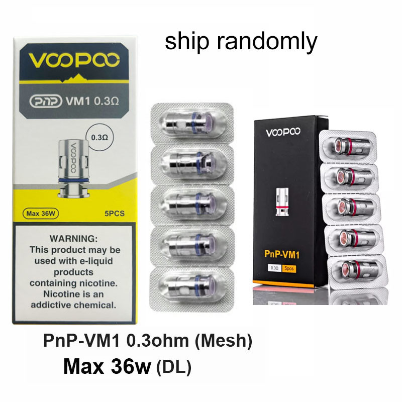 Voopoo PnP Replacement Coils 5 штук/пакет для Drag Baby/Mini/2/S/X,VINCI Series Kit,Argus Pro,PnP 20/22,V.SUIT